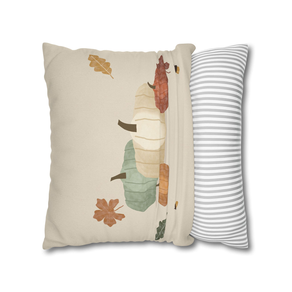Heirloom Pumpkin Pillow Cover – Watercolor Fall Throw Pillow Cover