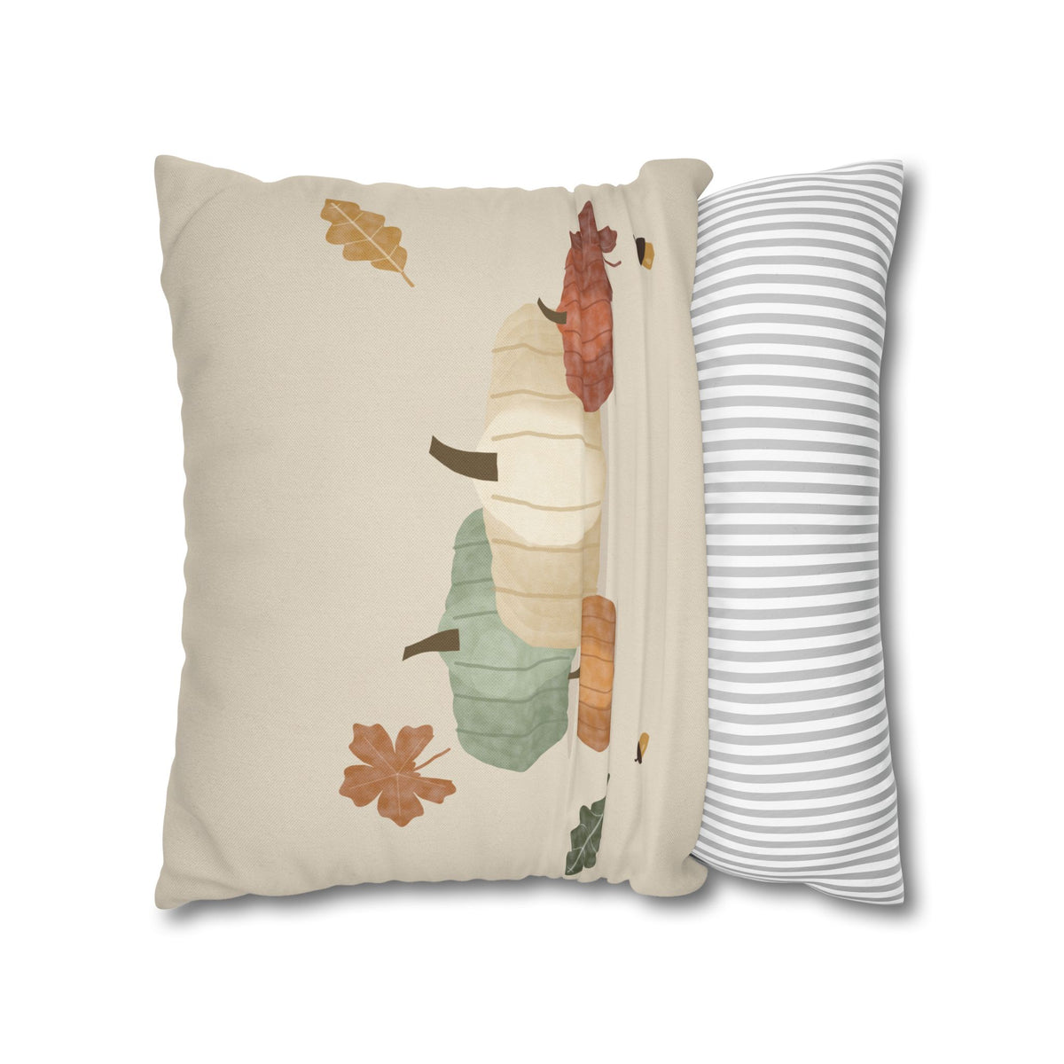 Heirloom Pumpkin Pillow Cover – Watercolor Fall Throw Pillow Cover