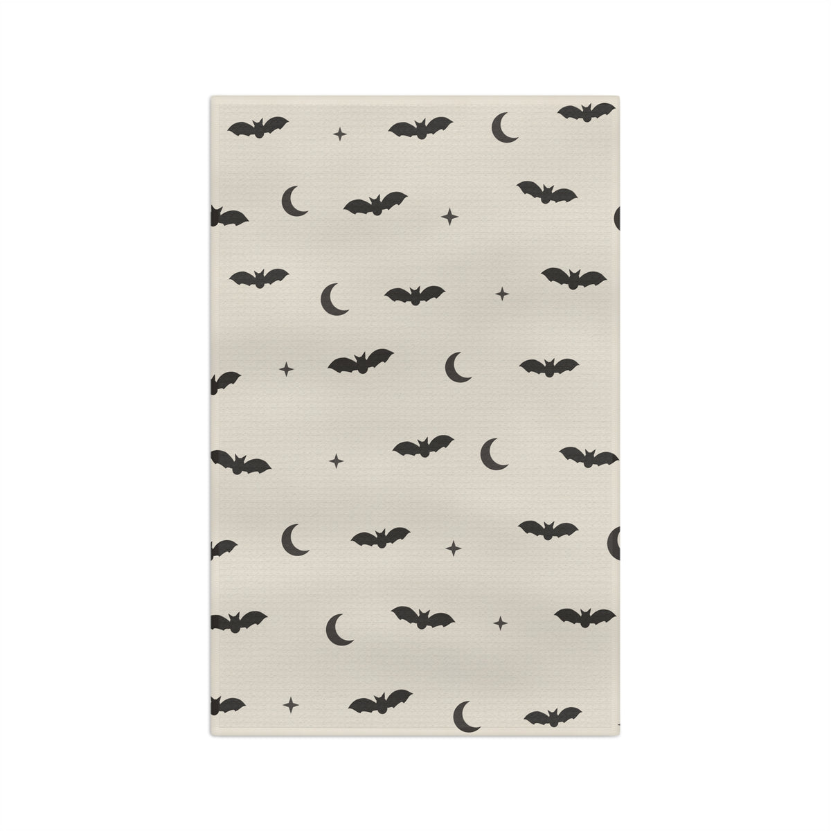 Halloween Bat & Moon Microfiber Tea Towel — Spooky Kitchen Decor
