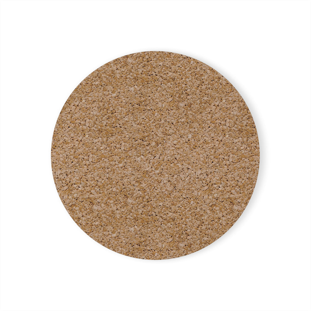 Autumn White Pumpkin Cork-Back Coaster