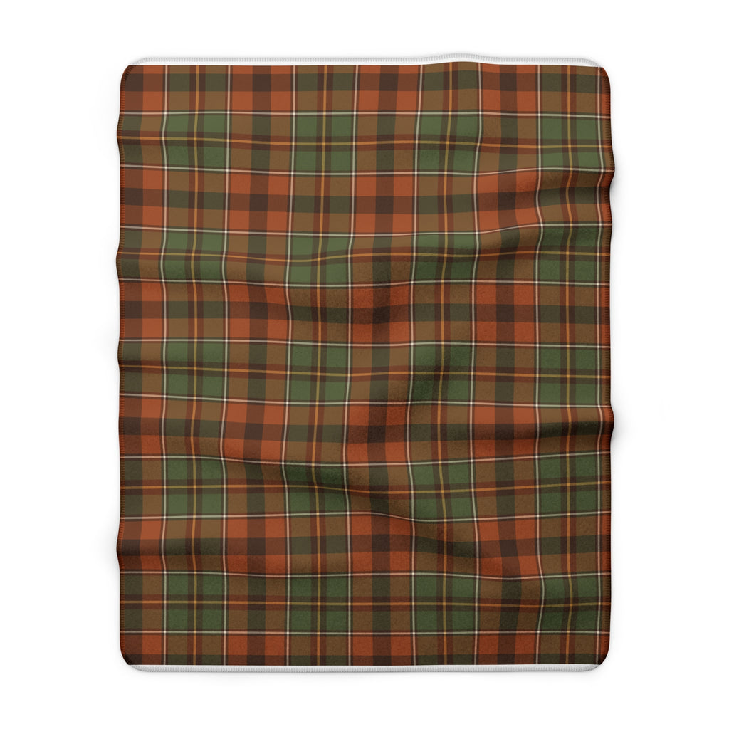 Harvest Plaid Sherpa Throw Blanket – Cozy Fall Plaid Blanket