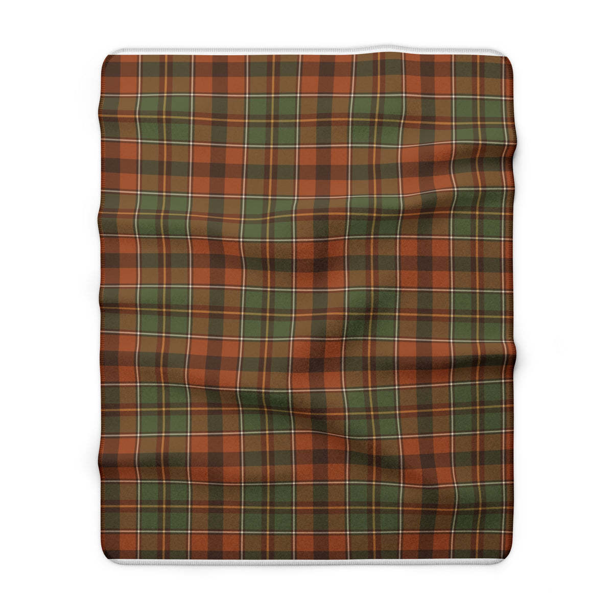 Harvest Plaid Sherpa Throw Blanket – Cozy Fall Plaid Blanket